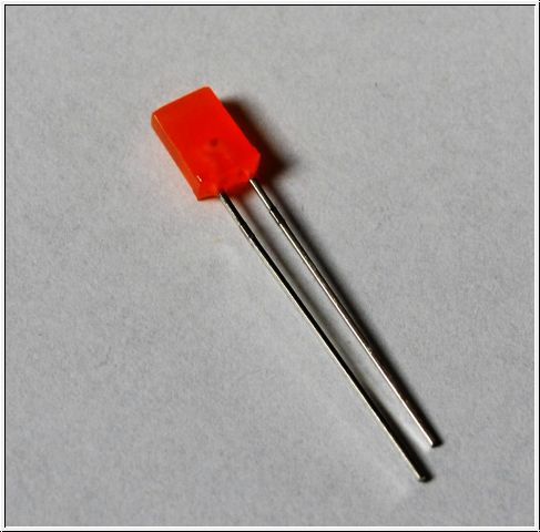 LED -Orange- Eckig 5x1,8 mm (1Stk)