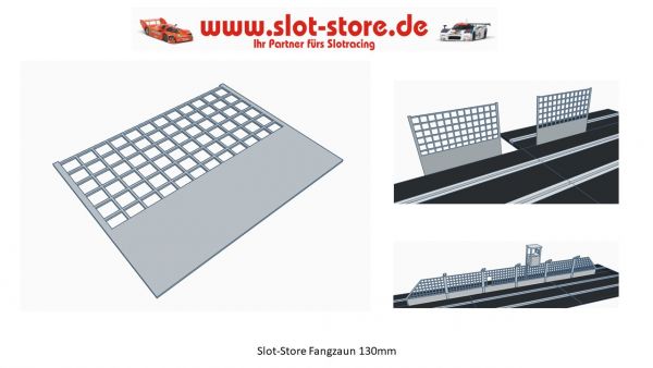 Slot-Store Fangzaun 130 mm inkl. 2 Montageclips (1Stk) SSFZCO130