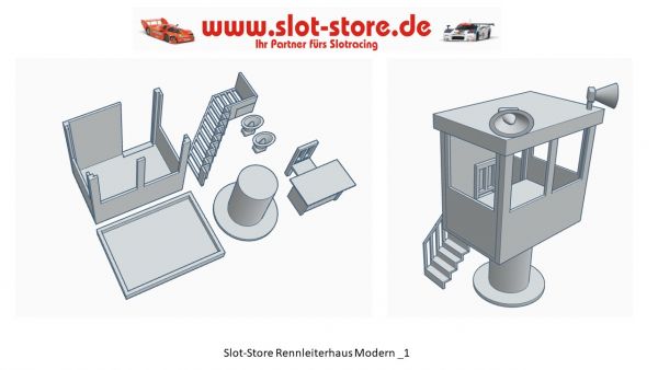 Slot-Store Rennleiterstand Modern 1 1:32 RSTM1132