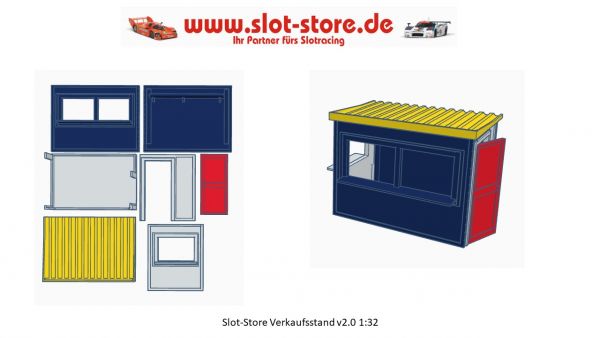 Slot-Store Verkaufsstand Bausatz Energiedrink 2 1:32 VSRB