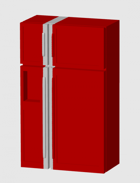 Inneneinrichtung Kühlschrank Side by Side -Cola- 1:32